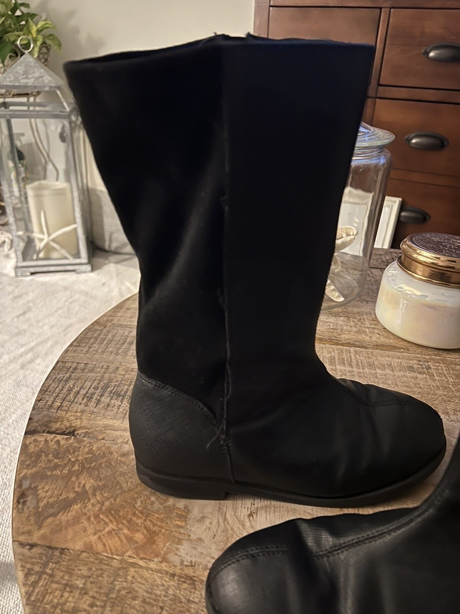 Old Navy Girls Tall Black Boots Size