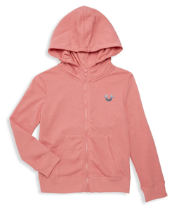 NWT True Religion Pink Little Girl's Size 5 Graphic Cotton-Blend Hoodie MSRP $79 | eBay