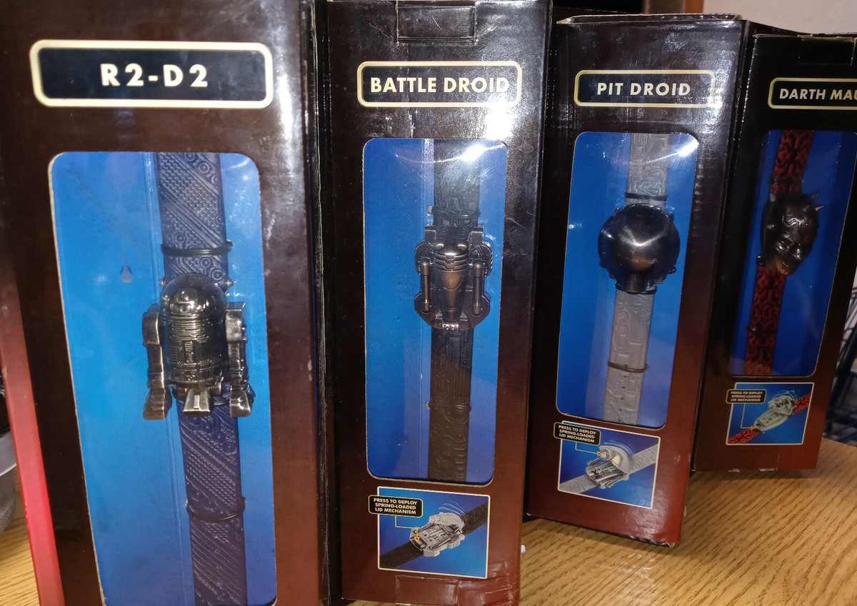 Star Wars 1999 Episode 1 Die-cast Watch Collection of 4