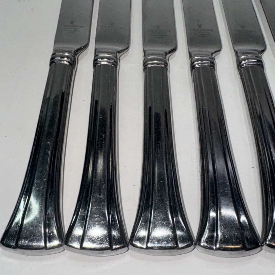 Lot Of 8 Waterford Mont Clare Stainless 18/10 Silverware Dinner Knives Used Foto 2 de 4