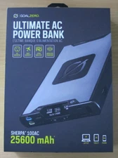 GOAL ZERO Ultimate AC Power Bank Sherpa 100AC 4th Gen 25600 Charger 22200 Unused