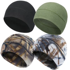 1/2PACK Tactical Skull Cap Winter Ski Beanie Hat Military Fleece Warm Watch Caps