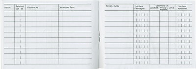 10 Fahrtenbücher DIN A6 Stylex Fahrtenbuch 40 Blatt