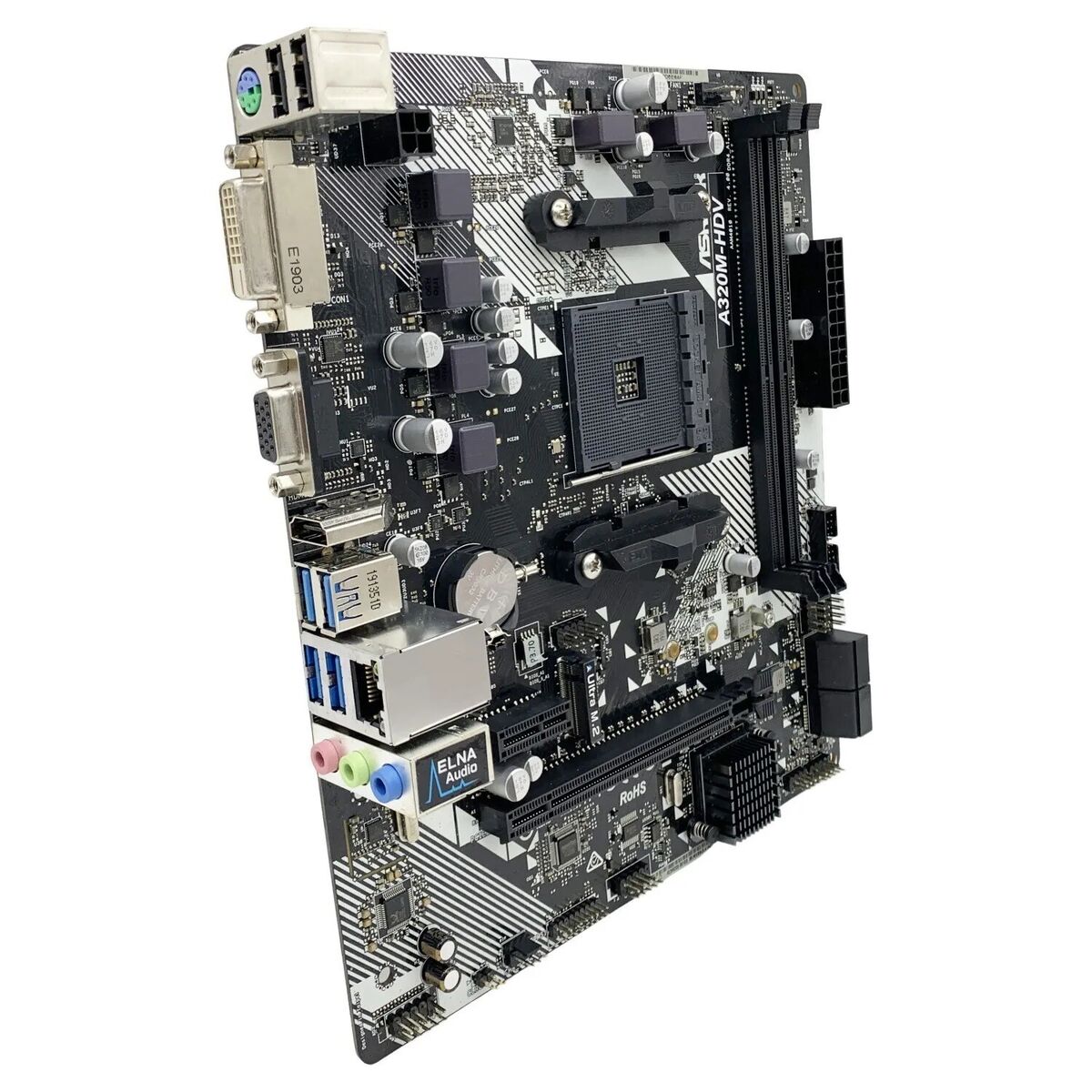 ASRock A320M-HDV R4.0 Motherboard M-ATX AMD A320 AM4 DDR4 ASRock A320M-HDV R4.0 Motherboard M-ATX AMD A320 AM4 DDR4