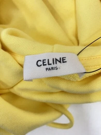 Felpa con cappuccio CELINE Con etichetta 22SS Eddie periodo S Cotone YLW Plain 2Y369670Q