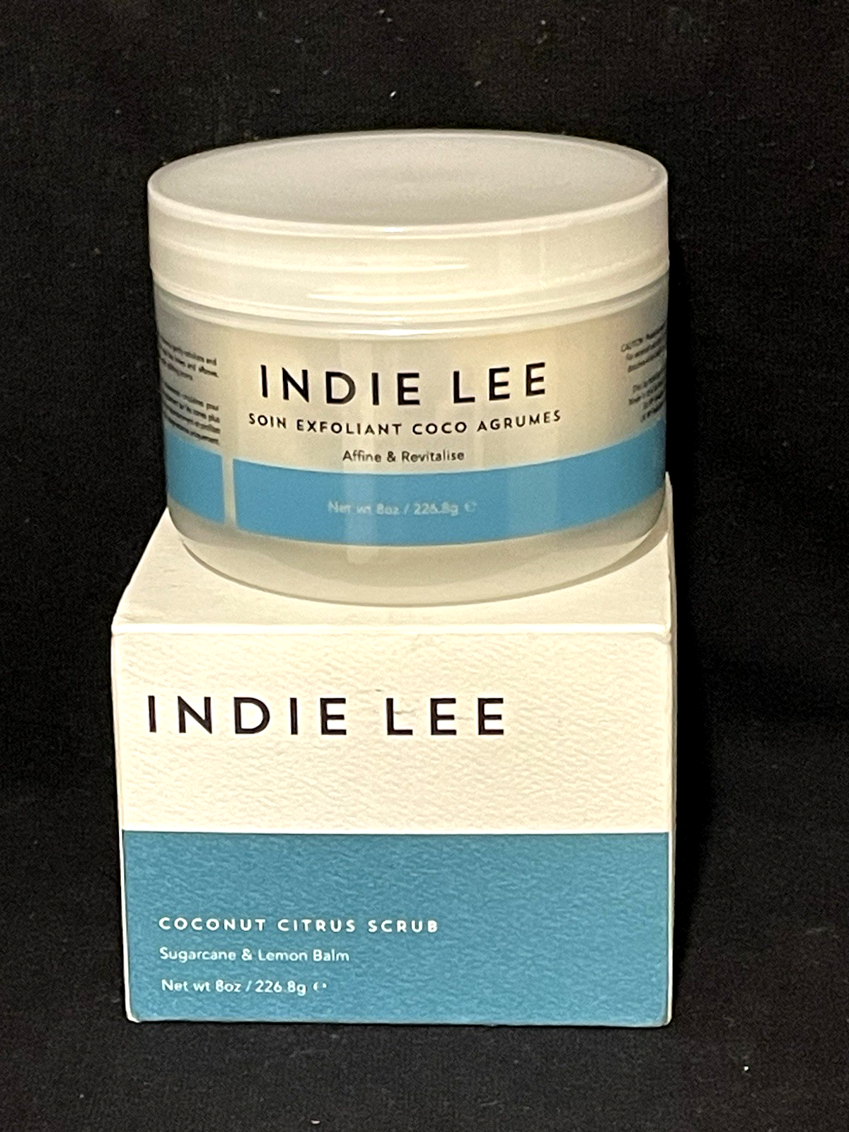 Exfoliator Moisturizer Coconut Citrus Scrub Indie Lee 8oz Sugarcane & Lemon Balm