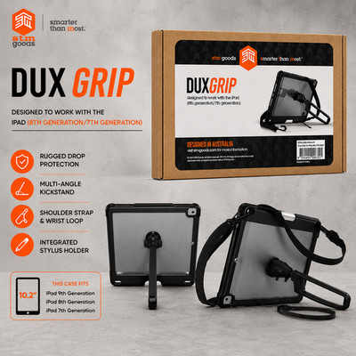 STM (iPad 9./8./7. Generation, 10,2'') Hülle Dux Grip 360 drehbarer Ständer Cover