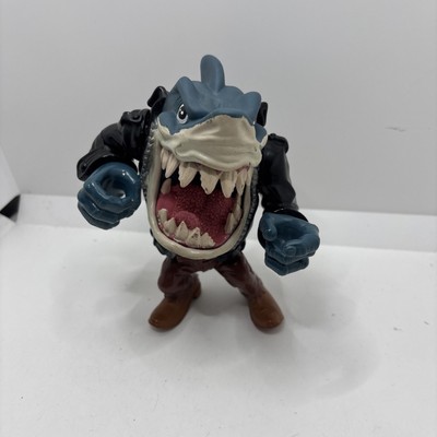 Vintage Street Sharks Ripster Shark Action-Figur 1995 Wise Designs Hai Jacke