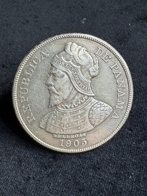 1905 Repulica de Panama 50 Centisimos de Balboa-