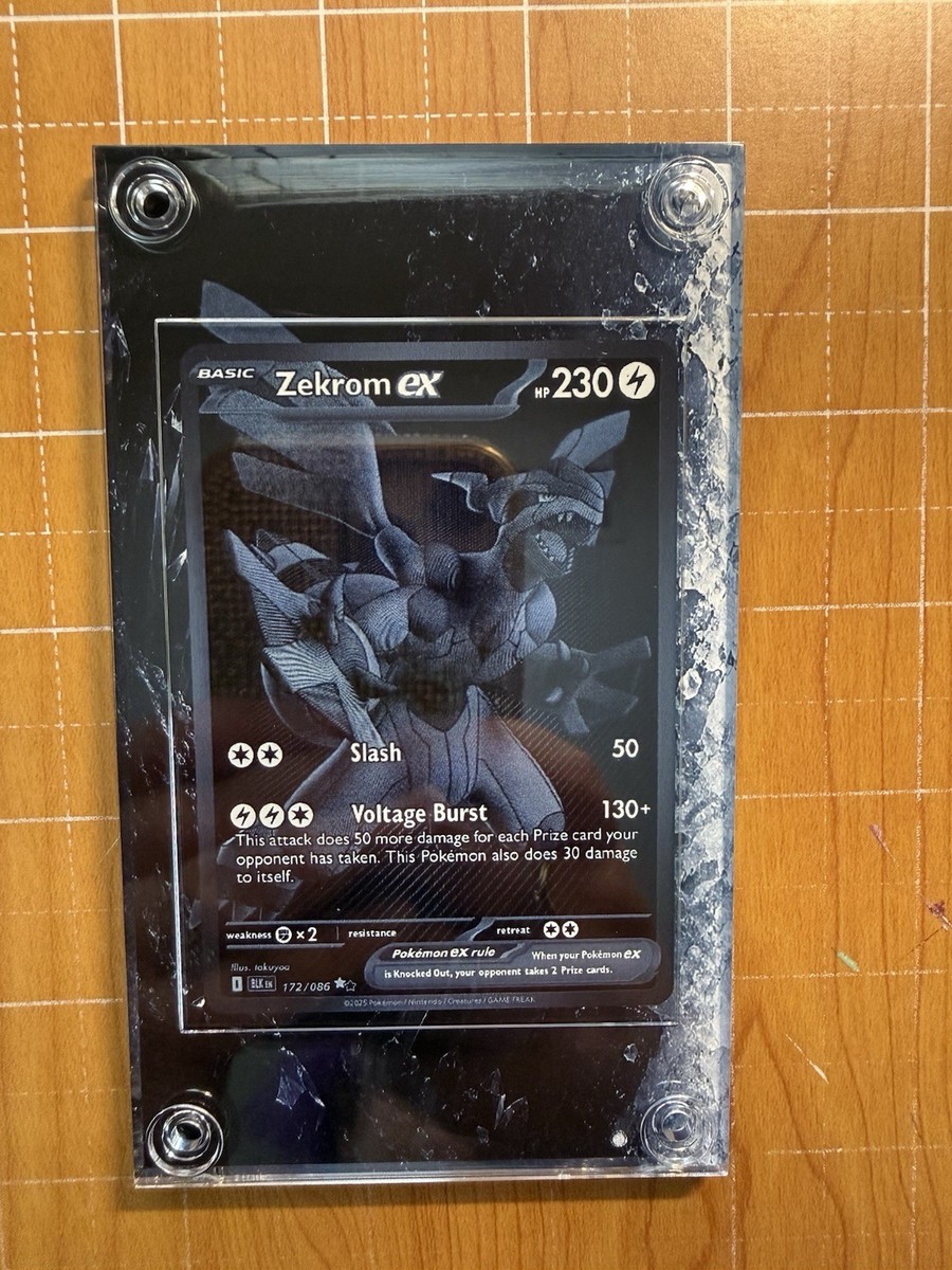 Zekrom ex 172/086 Full Art Black White Rare Black Bolt Extended