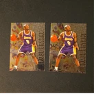 Fleer Metal 1996-97 Kobe Bryant Lakers Rookie Lot of 2 Basketball Cards