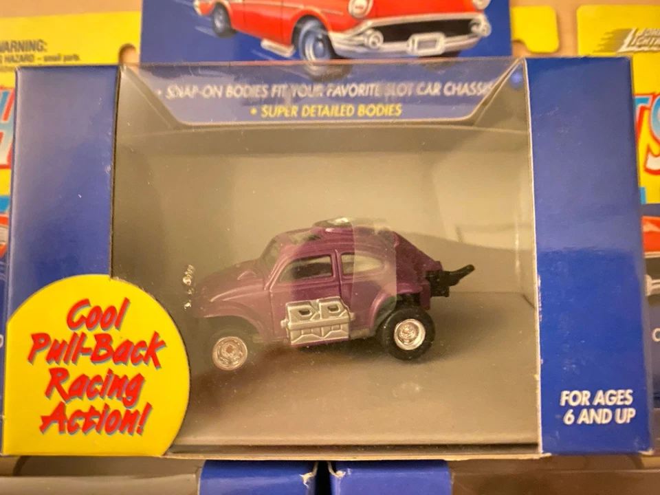Lote de 3x Johnny Lightning Thunderjets Ram Pickup, VW Bug & Buick GN Pull-Back Foto 4 de 4