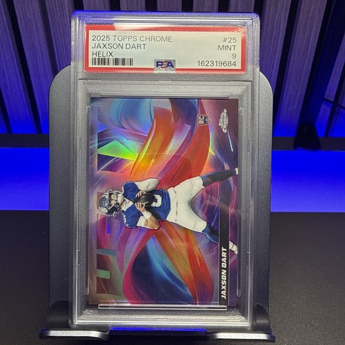 Jaxson Dart #HX-25 2025 Topps Chrome Helix card