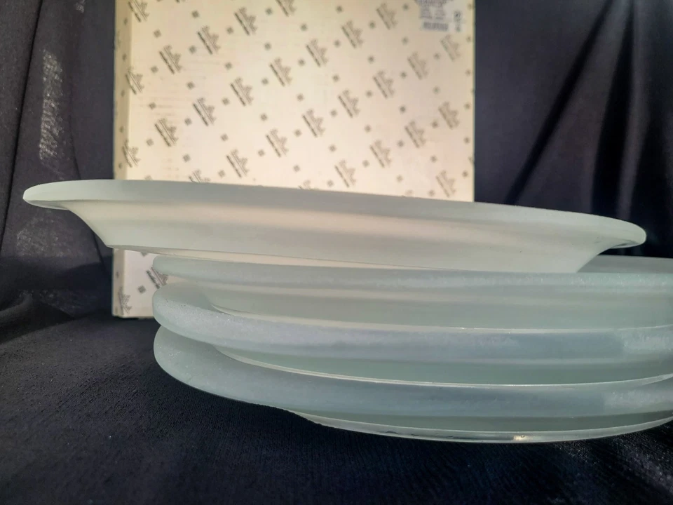 Rosenthal Studio-Line „Suomi Pure Natur“ – Glas satiniert – 4 Platzteller 29 cm - Bild 4 von 4