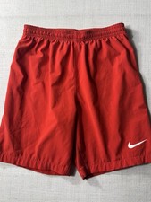 Nike Boys Dri-Fit Shorts Red Size M Breathable Fabric Casual Athletic Training