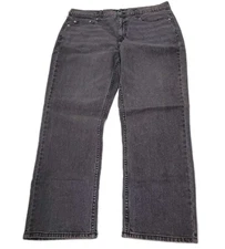 Members Mark Straight Fit Premium Stretch Denim Jeans Mens 36 x 29 Gray