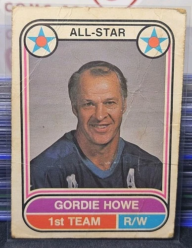 75-76 O-Pee-Chee WHA Gordie Howe All Star 🚨🚨🚨 Houston Aeros * Low Grade