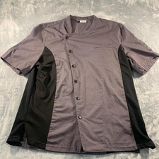Grey and black chef's uniform