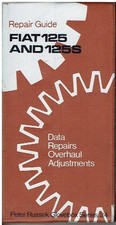 FIAT 125 E 125 BERLINA (1967-72) MANUALE RIPARAZIONE PROPRIETARI *VGC*