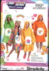 9431 UNCUT Simplicity SEWING Pattern Care Bear Hooded Wearable Blanket OOP Sew
