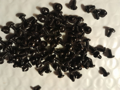 #6-32 X 1/4'' PAN HEAD PHILLIPS THREAD CUTTING SCREWS TYPE-F BLACK OXIDE STEEL