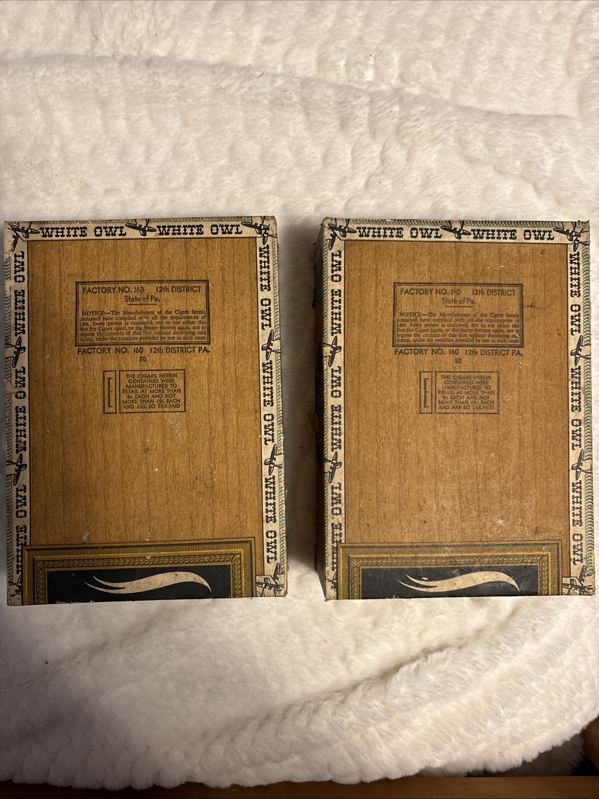 Vintage White Owl Cigar Box 10 Cent General Cigar Co. (Empty)