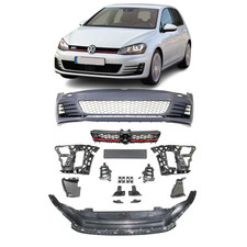VW VOLKSWAGEN GOLF MK7 2012-2016 FRONT BUMPER KIT GTI STYLE LED DRL WASHERS
