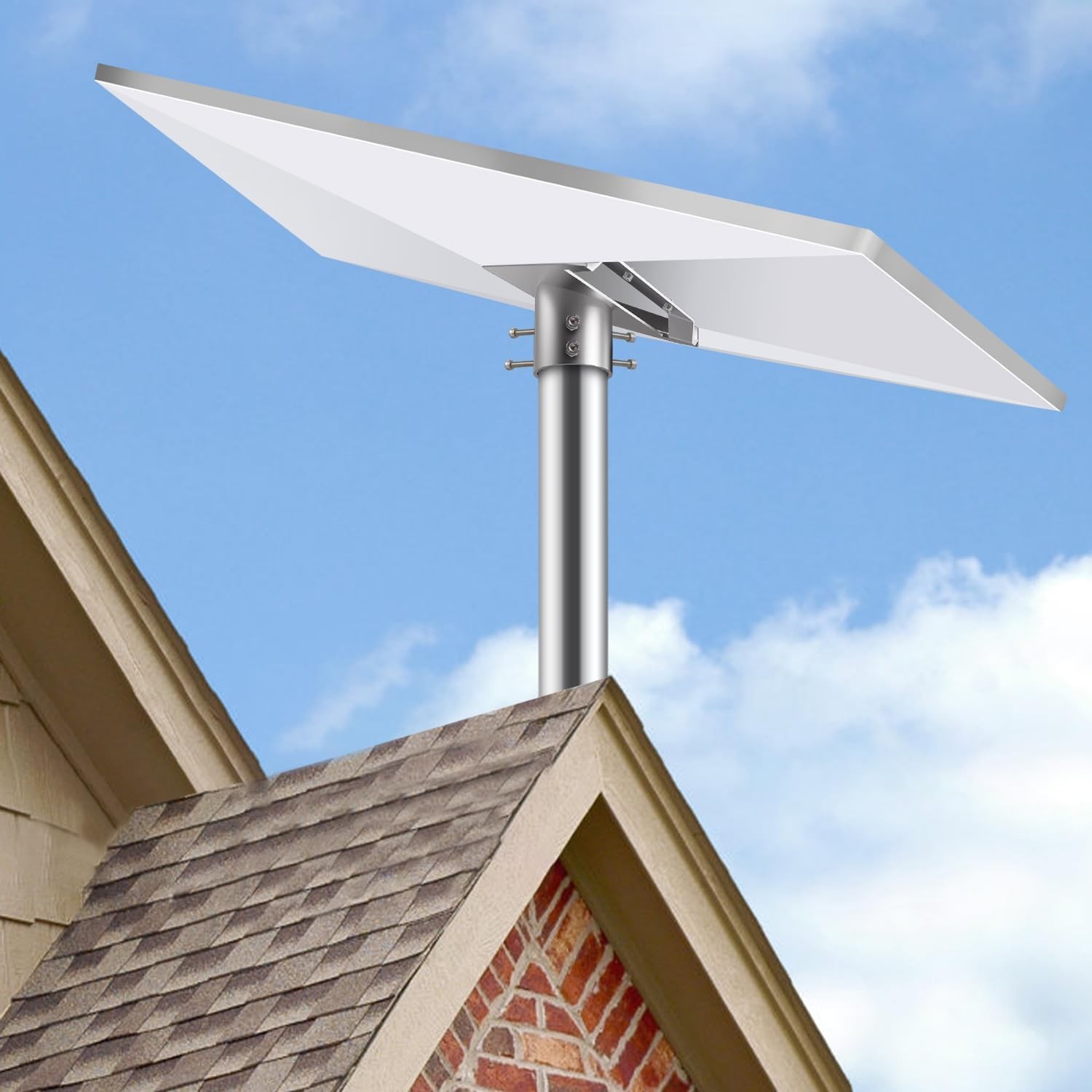 Heavy Duty Starlink Gen 3 Pipe Adapter, V4 Pole Adapter Silver 