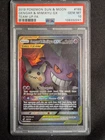 2019 POKEMON SUN & MOON TEAM UP #165 FULL ART/GENGAR & MIMIKYU GX PSA 10