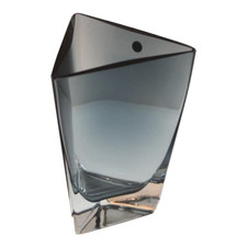 Vintage Triangular Gray Glass Vase  | Made in Poland