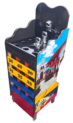 Juego de Sapo Rana Desarmable Colombia Con Argollas y Tablero de Puntuación