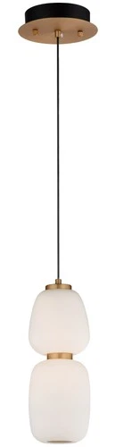 ET2 E25066-92 Gold/Black Soji 5"W Led Mini Pendant - Picture 5 of 5