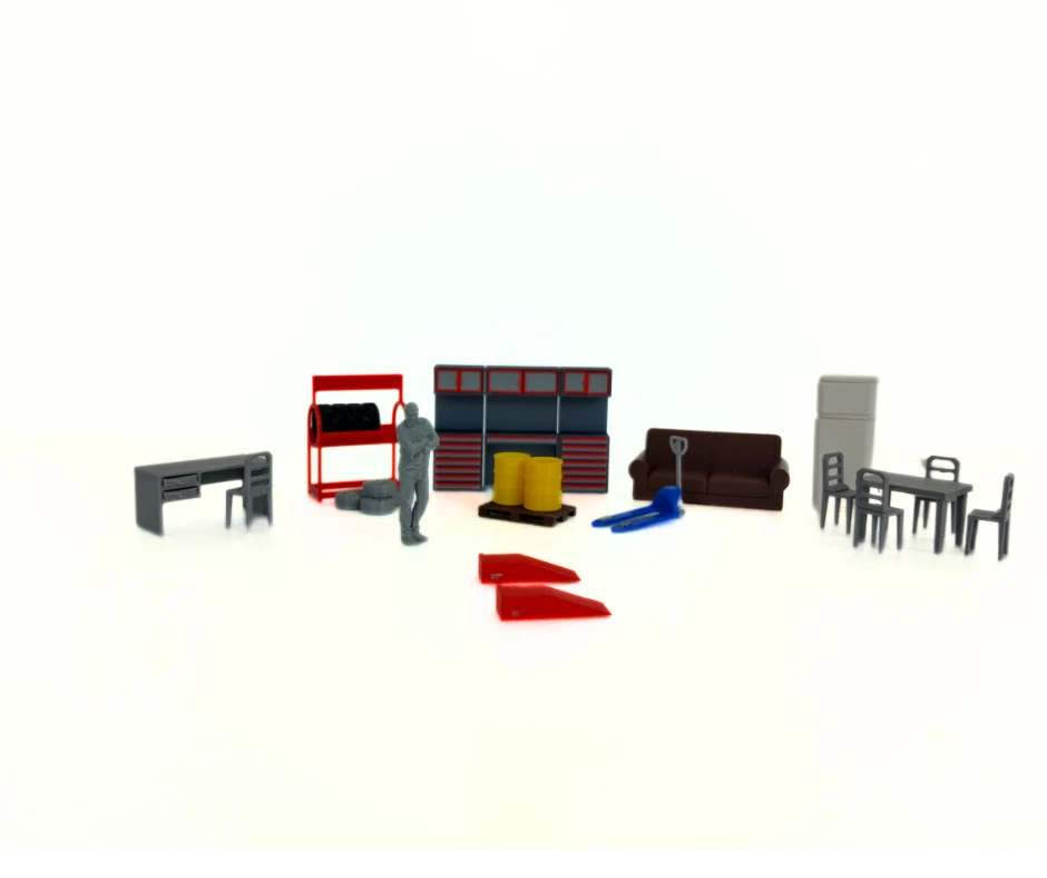 Diorama decoration Auto service furniture 1:43 Scale Model Car Accessory 1/43 - Image 3 of 4