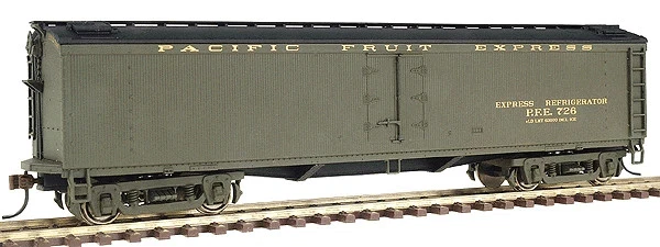 Walthers 932-5472 Wagon Réfrigéré Wood Express GACX 50' HO 1:87 Gris - Photo 1/1
