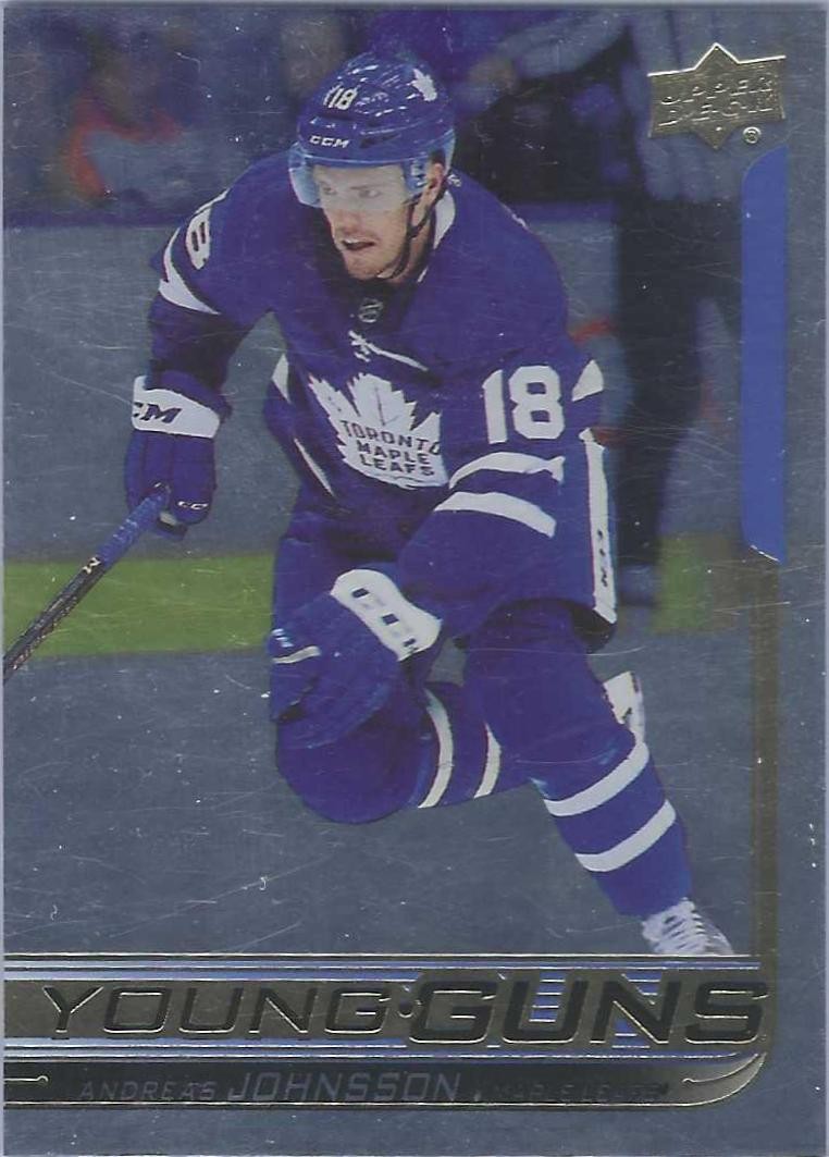 2018-19 Upper Deck #492 Andreas Johnsson Silver Foil