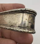 Antique Sterling Silver Napkin Ring Engraved Rosalie Floral Border 3 1/4" Inches — photo 10