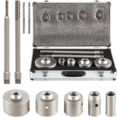 Concrete Hole Saw Kit Wall Hole Opener 30-100mm SDS Plus or SDS Max Shank