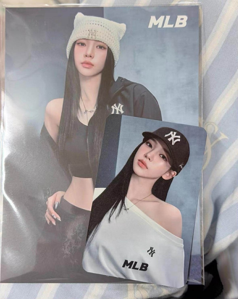 AESPA KARINA OFFICIAL MLB EXCLUSIVE STRUCTURED BALL CAP PHOTOCARD