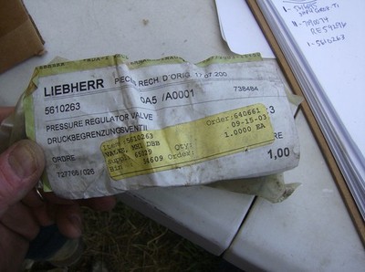 LIEBHERR 5610263 PRESSURE FEEDER REGULATOR VALVE