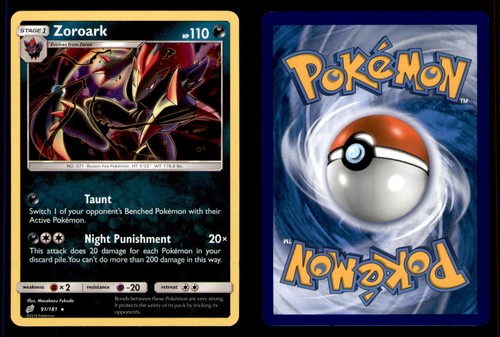 Pokemon Team Up Zoroark 91/181 Holo 2019 Rare