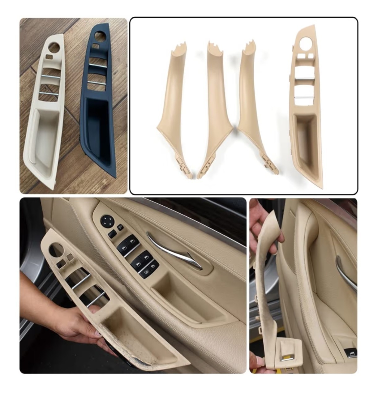 Poignée de porte passager BMW F10 beige pour retrouver le confort d'un habitacle neuf