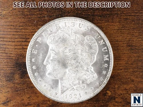 NobleSpirit Very Choice BU 1921 Morgan Silver Dollar Nice Sheen