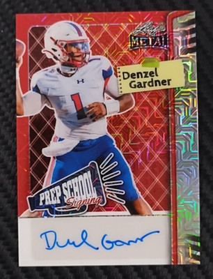 2025 Leaf Metal Denzel Gardner Red Mojo 2/3 Refractor AUTO Rookie Southern Miss