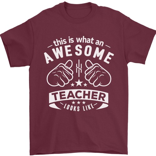 Awesome Teacher Looks Like Teaching Funny Mens T-Shirt 100% Cotton - Picture 14 of 28