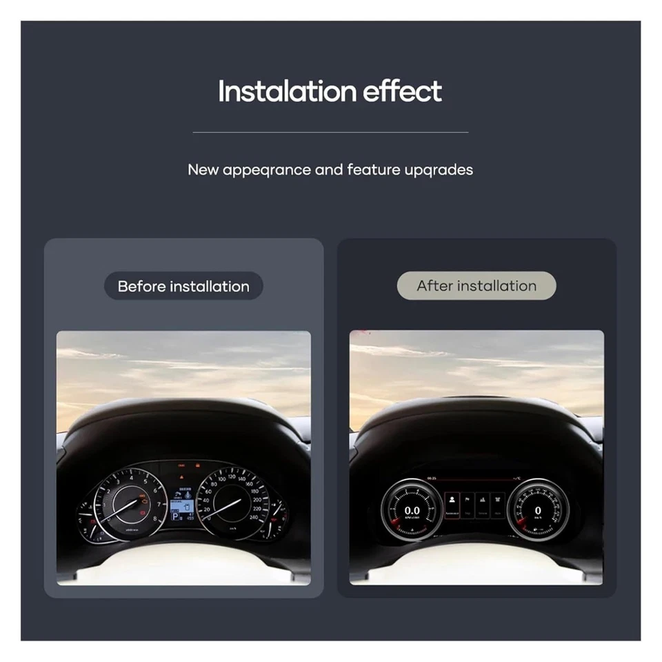 For Infiniti QX80 2015-2019 LCD Instrument Digital Cluster Speedometer Dashboard Foto 2 de 4