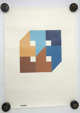 Walter Ballmer Created for Olivetti Print Vintage Olivetti Graphic Design Poster