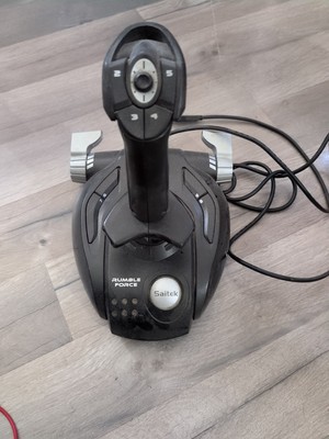 Saitek Cyborg 3D Rumble Force USB Joystick Controller Flightstick Tested G8
