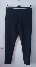 Women's Black Leggings Full Length Size L 16/18 PEP&CO