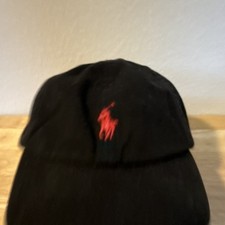 POLO Ralph Lauren Hat Cap Black Strapback Cotton Kid Child Youth One Size 4-7