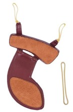 4/4-4/3 Violin Shoulder  Chinrest Pad Brown Soft Comfortable Sheepskin Leather